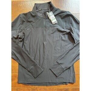Under Armour Mens Black Running Heatgeat Active 1/4 Zip NWT Sz Large